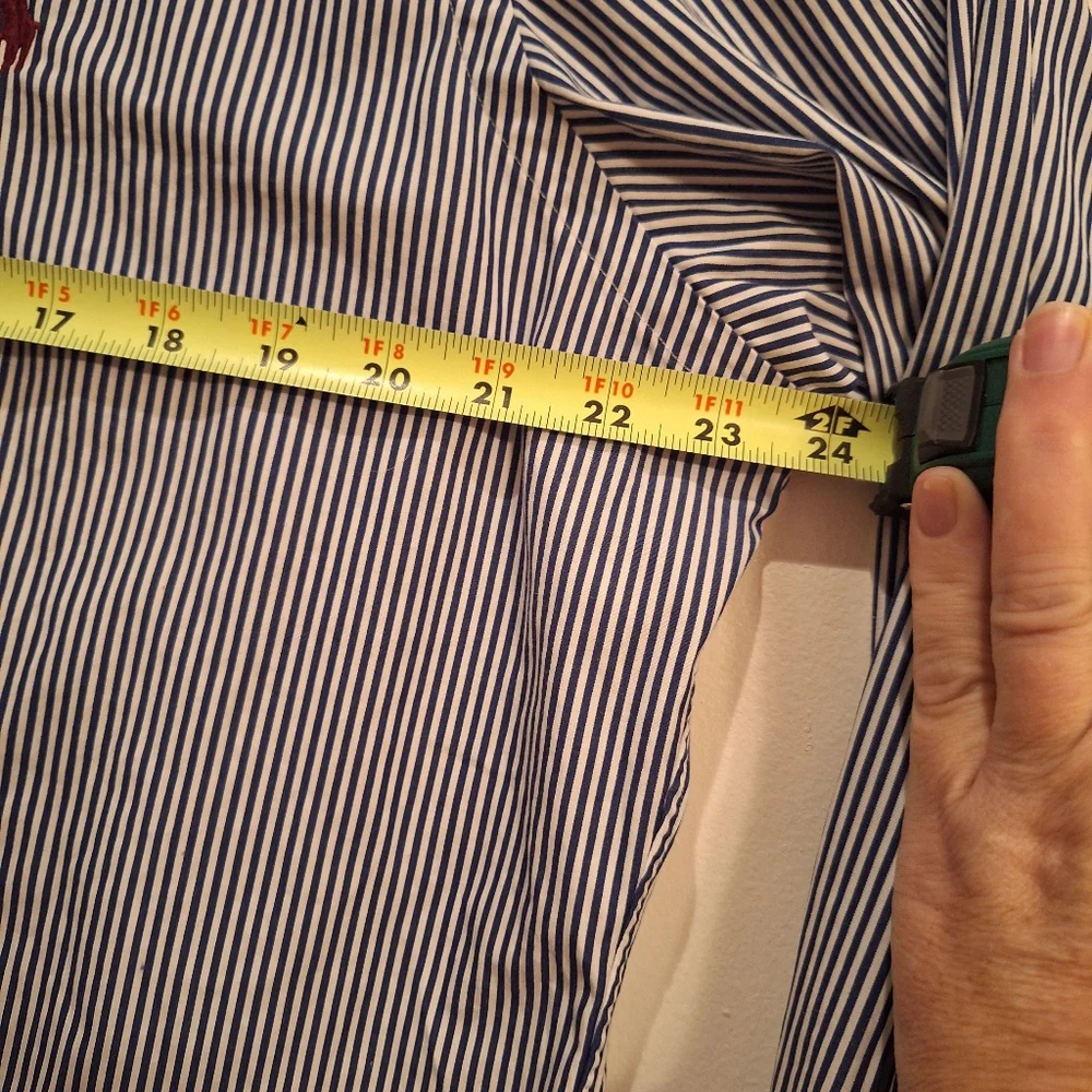 Ralph Lauren Men's Large Button Down Long Sleeve Pin Striped Casual Shirt - Picture 6 of 6